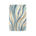 Seagrass Watercolor Area Rug — Machine Washable, Soft Green & Natural