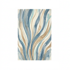 Seagrass Watercolor Area Rug — Machine Washable, Soft Green & Natural