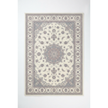 Cream Persian Medallion Area Rug — Machine Washable, Traditional Ornament