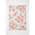 Blush Pink Watercolor Area Rug — Machine Washable, Romantic Floral