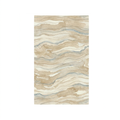 Driftwood Abstract Area Rug — Machine Washable, Warm Beige & Grey