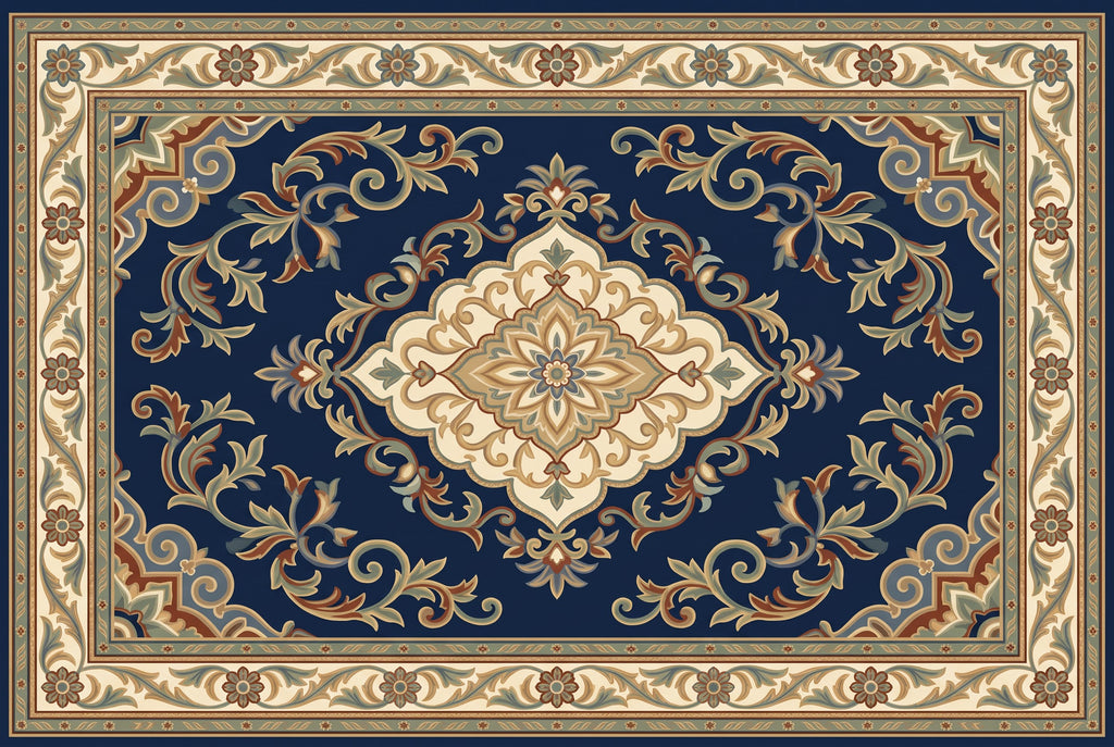 Persian Blue Medallion - 印花设计图_300x200cm