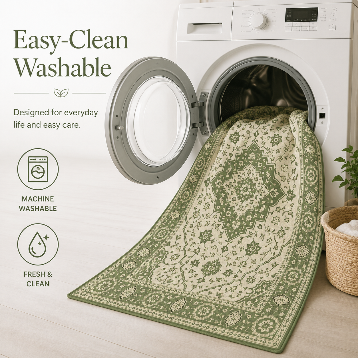 Aria Sage - Washable Feature