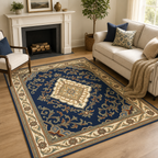 Persian Blue Medallion - Rug Main Showcase