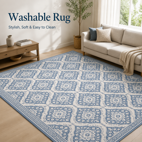 Aria Blue Quartz - Living Room Scene